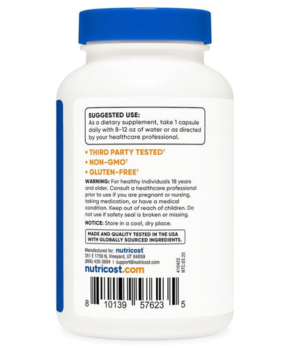 Nutricost Fennel Seed 4,000mg | Promotes Healthy Digestion & Respiratory Function | 240 Capsules; Exp 09/2028