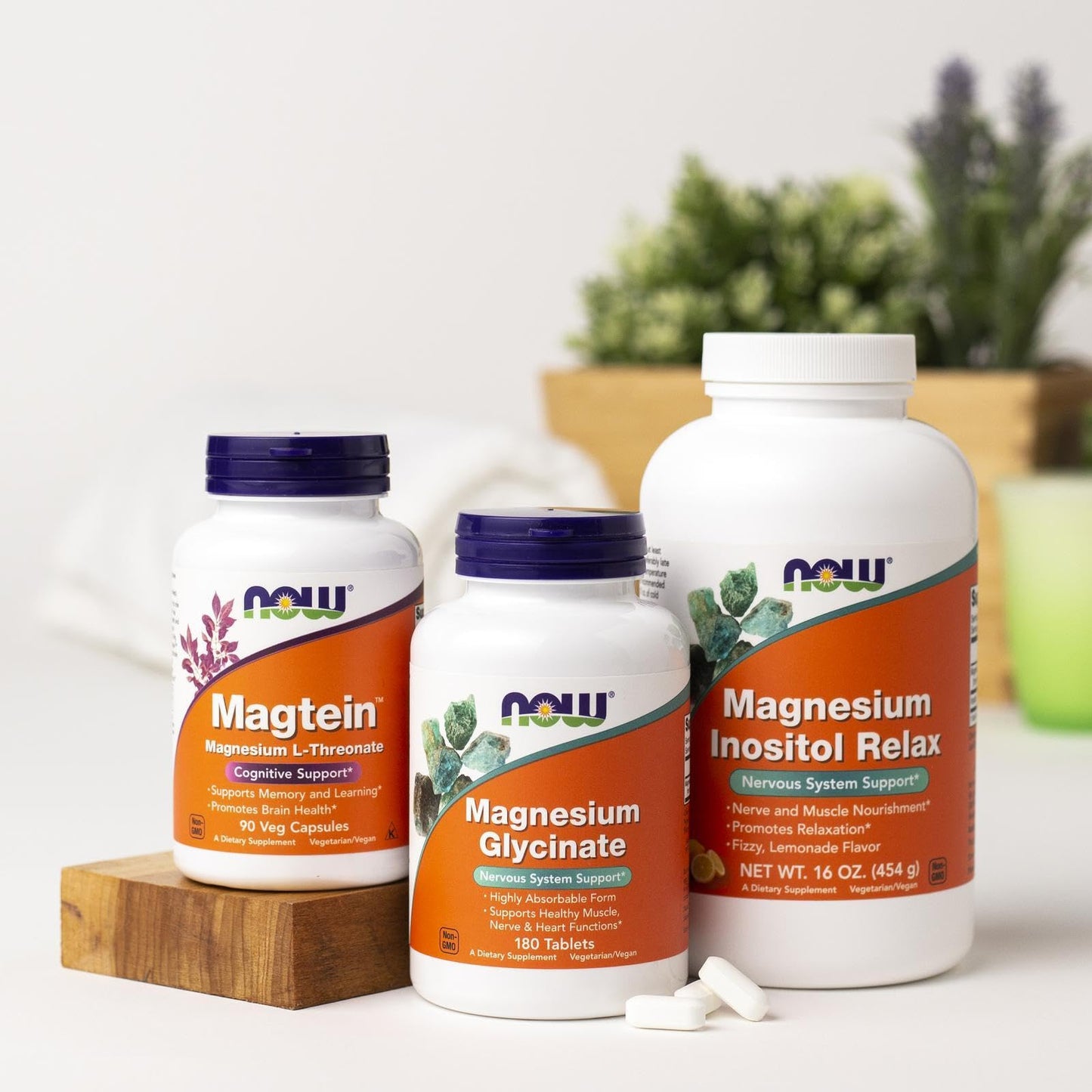 Now Magnesium Glycinate | 200mg Magnesium Per Serving | Highly Absorbable Form | Supports Healthy Muscle, Nerve & Heart Functions | 180 Tablets; Exp 06/2028