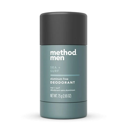 Method Men Aluminum Free Deodorant, Sea + Surf | 2.65oz/75g