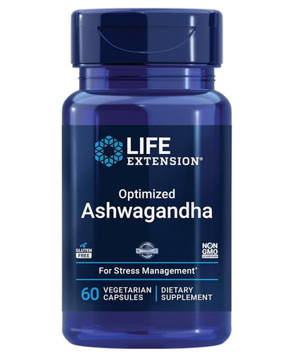 Life Extension Optimized Ashwagandha | Sensoril Ashwagandha Extract | Stress Management Support | Improves Focus, Memory & Mood | 60 Capsules; Exp 06/2027