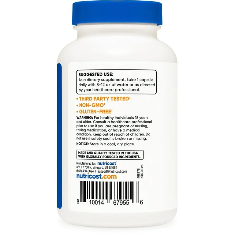 Nutricost Vitamin B6 100mg | Supports Energy Metabolism and Healthy Nervous System Function | 240 Capsules; Exp 09/2028