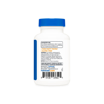 Nutricost Wild Yam Root 2500mg | Lowers Inflammation & Pain Levels | Uplevels Progesterone | Menopause Support | 120 Capsules; Exp 06/2028