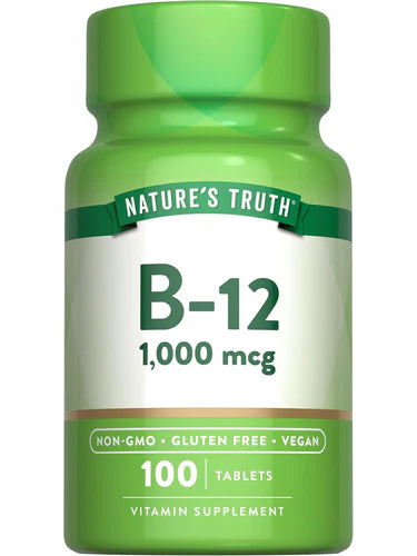 Nature's Truth Vitamin B-12 (Cyanocobalamin) 1000mcg | 100 Tablets Exp 04/2027