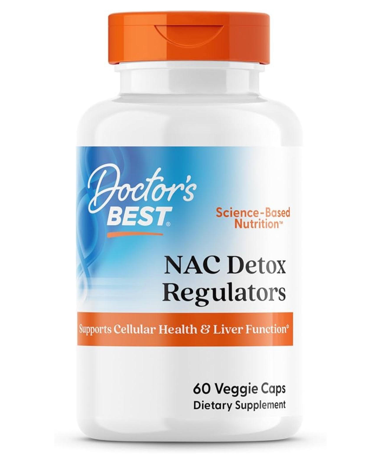 Doctor’s Best N-Acetyl Cysteine (NAC) with Selenium & Molybdenum | Supports Cellular Health & Healthy Liver Function | Boosts Glutathione Production | 60 Capsules;  Exp 08/2027