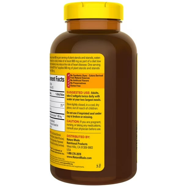 Nature Made CholestOff Plus | Reduces the Absorption of Dietary Cholesterol into the Bloodstream | 210 Softgels; Exp 09/2027