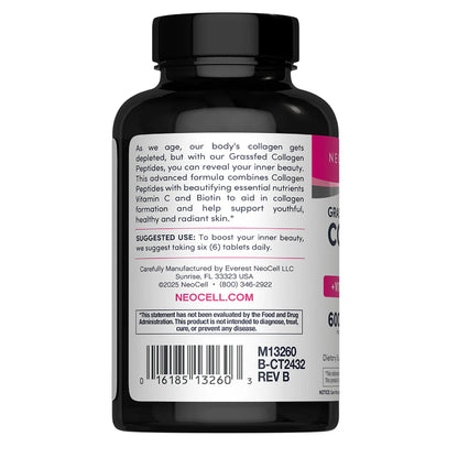 NeoCell Super Collagen + Vitamin C + Biotin | 180 tablets; Exp 11/2027 (New Look)