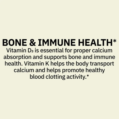 Spring Valley Vitamin K2 + D3 Gummies | 100 mcg Vitamin K2 (Mk-7) & 2000 IU Vitamin D3 | Supports Bone & Immune Health | Fosters Optimal Calcium Absorption & Healthy Blood Clotting | Mixed Berry Flavor ~ 60 Gummies; Exp 06/2027