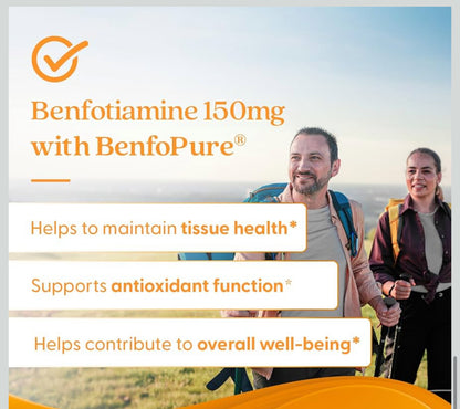 Doctor's Best Benfotiamine 300 with BenfoPure | With L-Leucine | 300mg per Capsule | Helps Maintain Healthy Glucose Metabolism | 60 Capsules; Exp Feb/2027