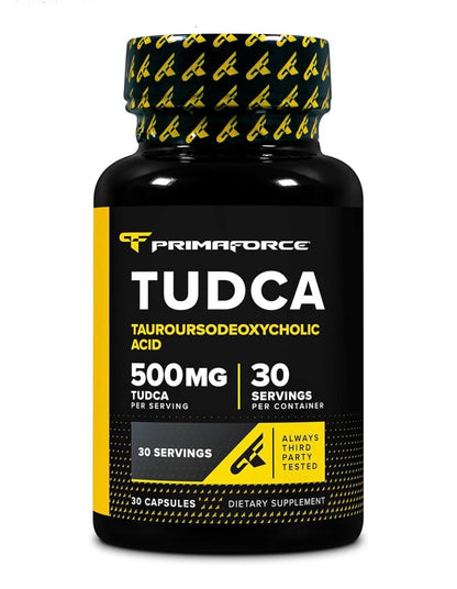Primaforce TUDCA 500mg (Tauroursodeoxycholic Acid) | Digestive Support (Esp. for Fats), Promotes Healthy Liver & Kidney Function | Supports Brain, Cellular and Eye Health | Liver & Kidney Cleanse & Detox | 30 𝑪𝒂𝒑𝒔𝒖𝒍𝒆𝒔; Exp 07/2028