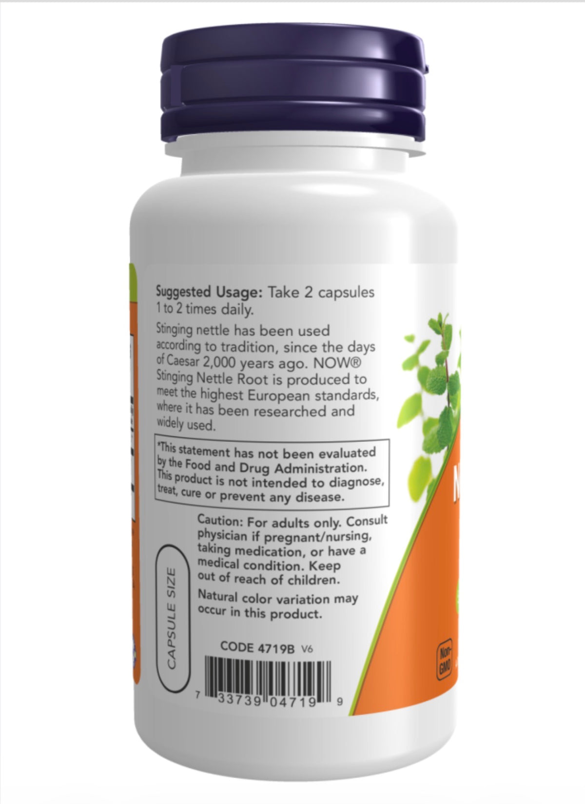 NOW Stinging Nettle Root Extract 250 mg | Urtica dioica | Supports Prostate Health | 90 Capsules; Exp 05/2029