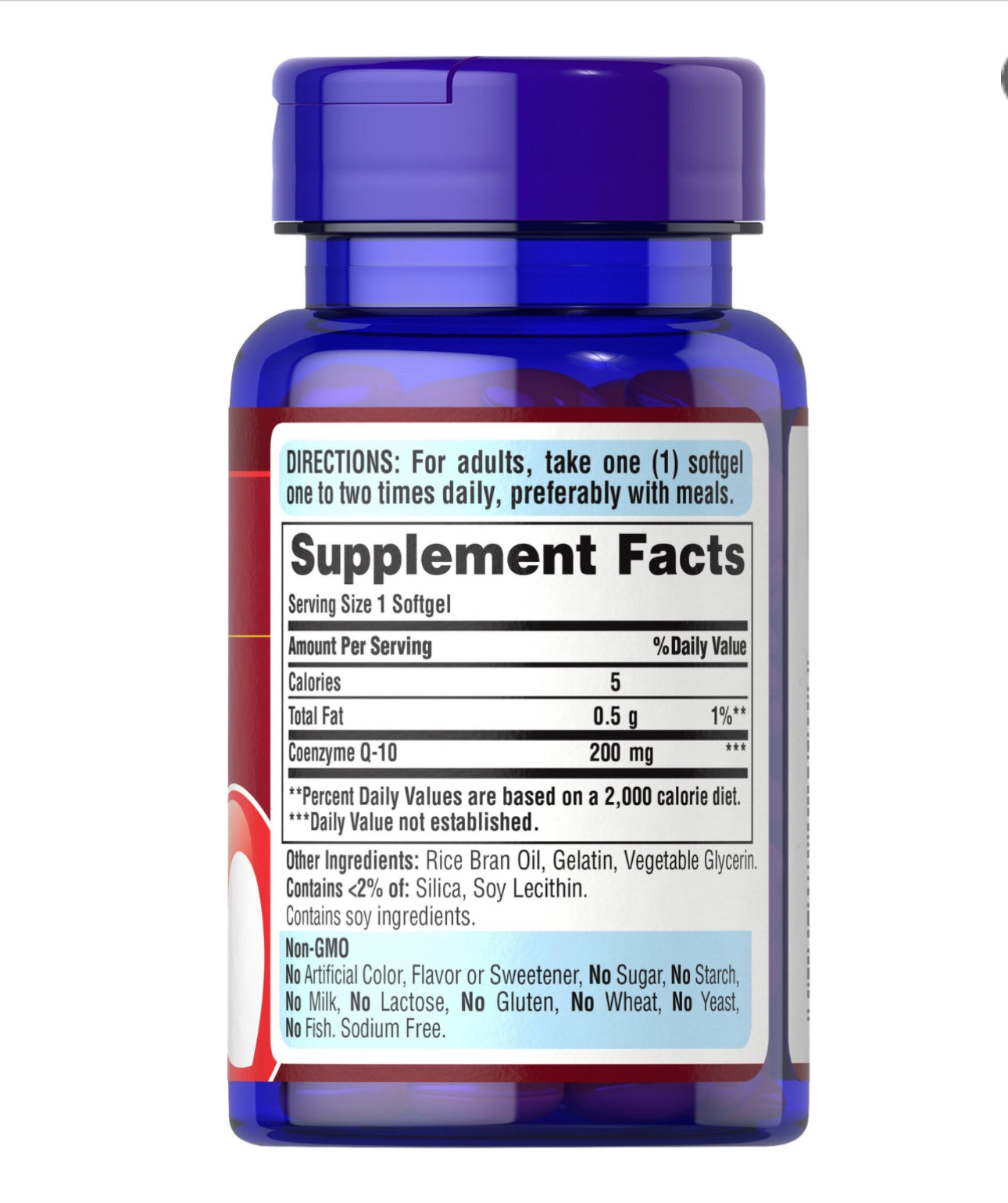 Puritan's Pride Q-SORB Co Q-10 200 mg | Promotes Heart Health, Healthy Blood Pressure, Gum Health & Healthy Aging | 30 Softgels; Exp 04/2028