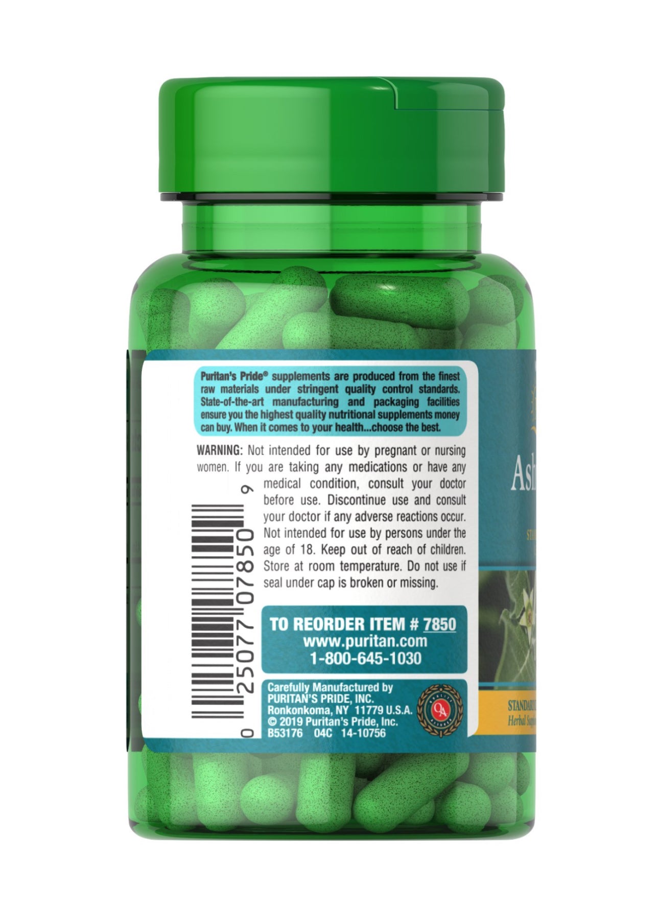 Puritan’s Pride Ashwagandha Root Extract 300mg | Sleep, Mood & Stress Support | 50 Capsules; Exp 02/2028