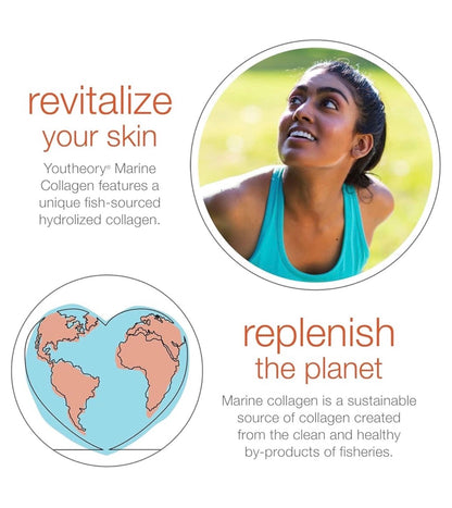 Youtheory Marine Collagen 2500mg | With 8 Vitamins& Minerals | For Healthy Skin, Hair & Nail | Joint Support | 160 Tablets; Exp 03/2027