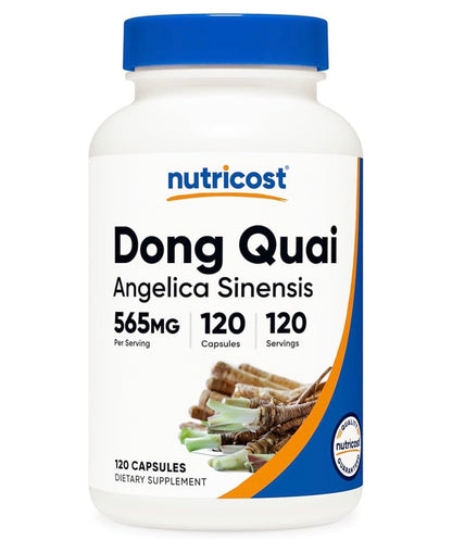 Nutricost Dong Quai 565mg | PMS Support | Promotes Women’s Health | 120 Capsules; Exp 10/2028