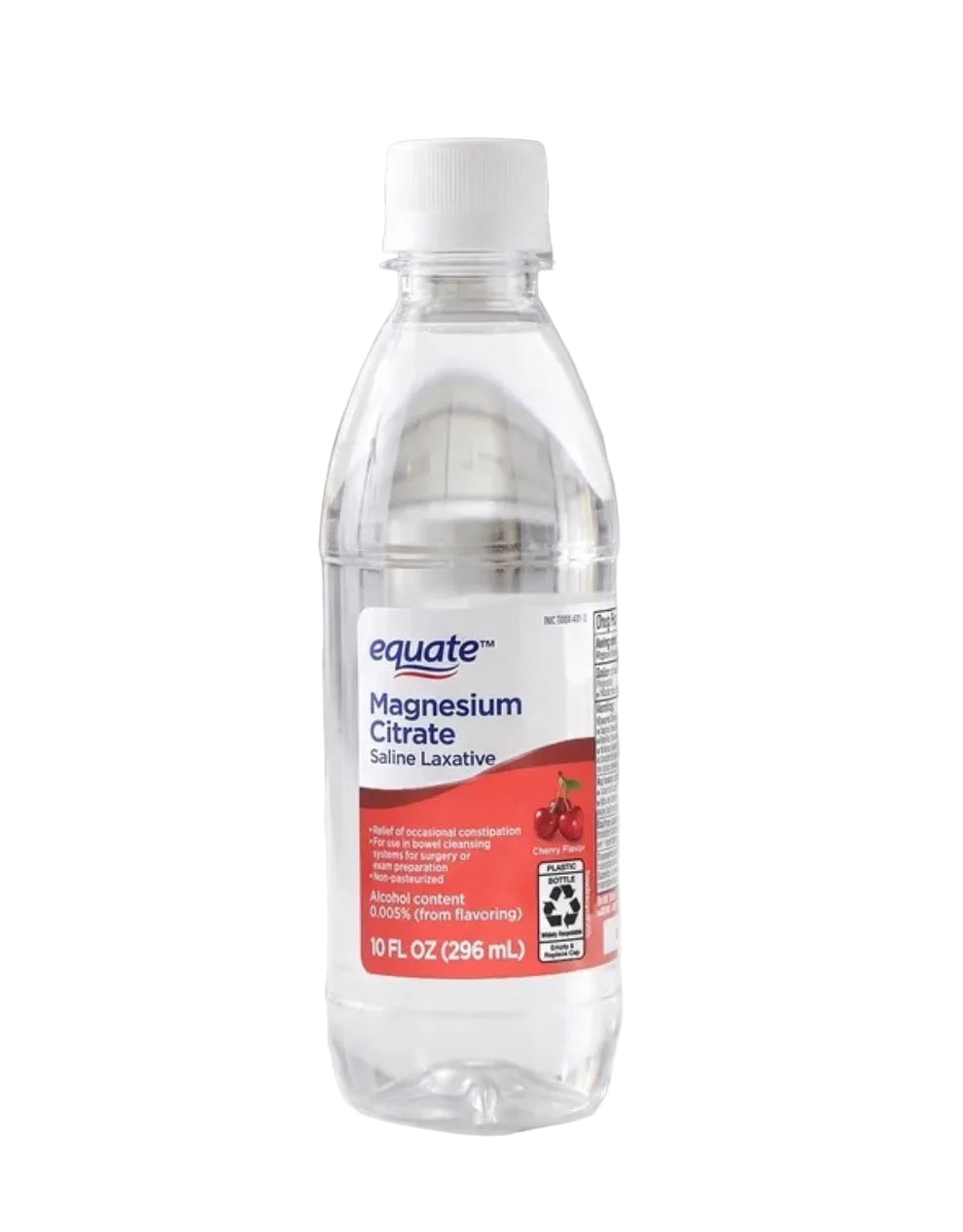 Equate Magnesium Citrate Saline Laxative | Relieves of Occasional Constipation | Cherry Flavor ~ 10oz/296ml; Exp 05/2029