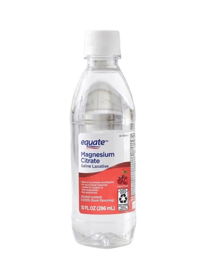 Equate Magnesium Citrate Saline Laxative | Relieves of Occasional Constipation | Cherry Flavor ~ 10oz/296ml; Exp 05/2029