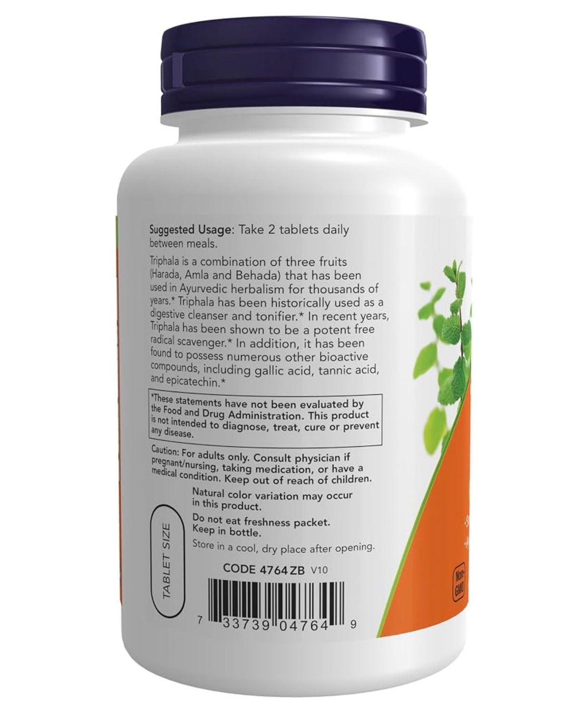 NOW Triphala 500mg | Blend of Amla, Behada & Harada Extracts | With Calcium Carbonate & Magnesium Oxide | Ayurvedic Digestive Cleanser, Tonifier & Digestive Support | 120 Tablets; Exp 05/2029