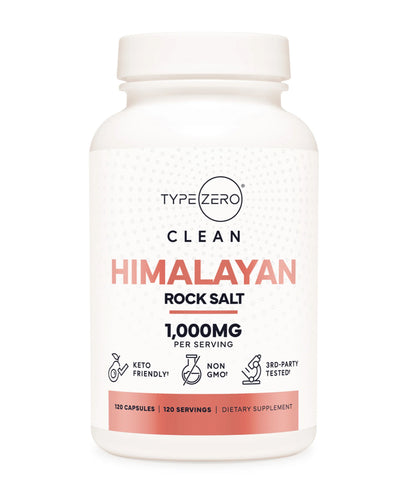 Type-Zero Pink Himalayan Salt | 120 Capsules; Exp 08/2027