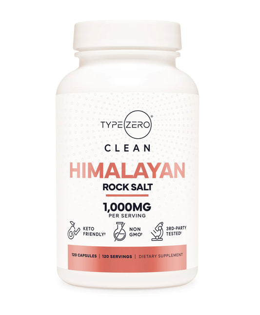 Type-Zero Pink Himalayan Salt | 120 Capsules; Exp 08/2027
