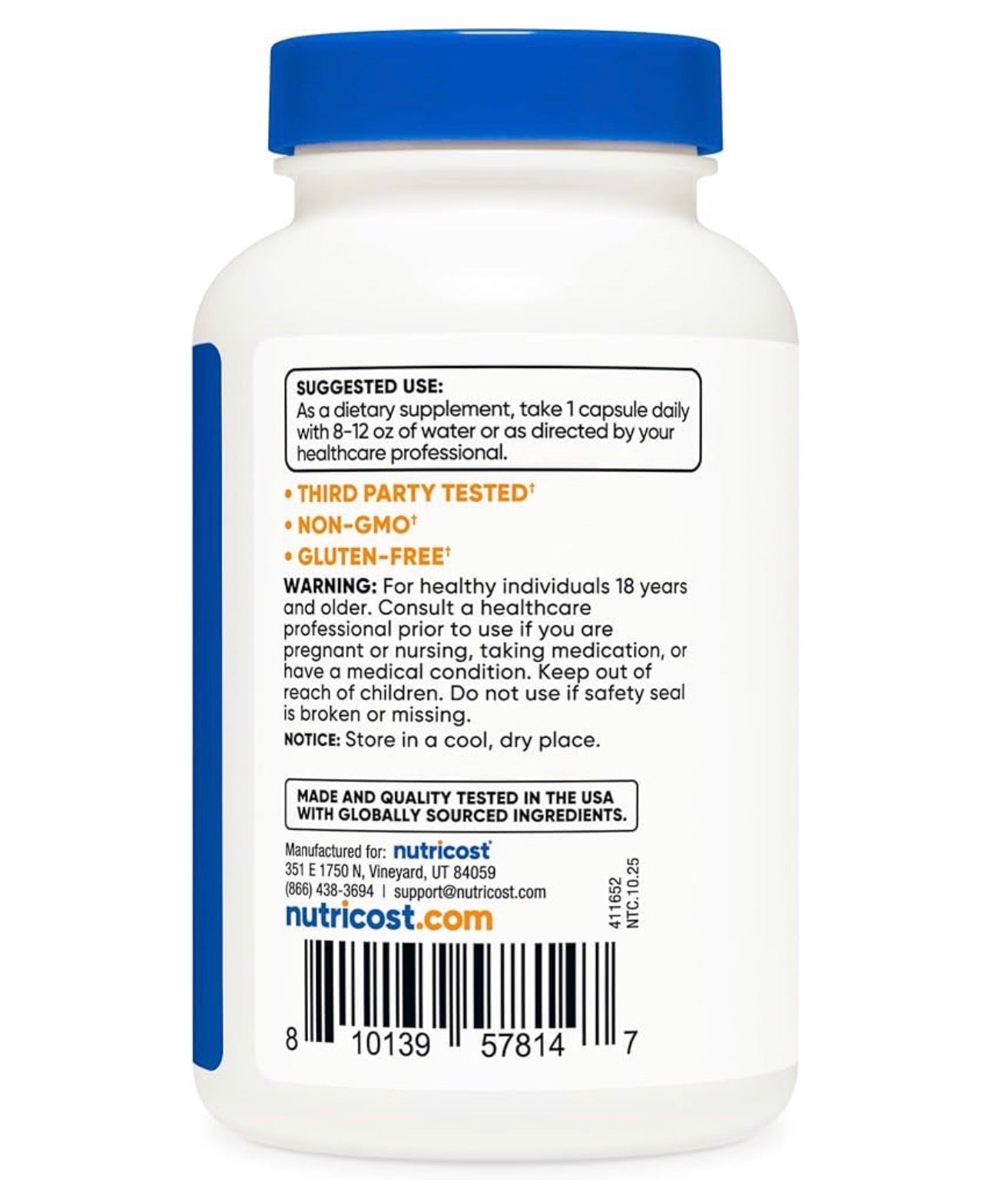 Nutricost Vitamin B12 (Methylcobalamin) 500mcg | Improves Mood | Supports Healthy Skin and Nails | 240 Capsules; Exp❗️FAINT 05/2029 👉🏽Check last picture
