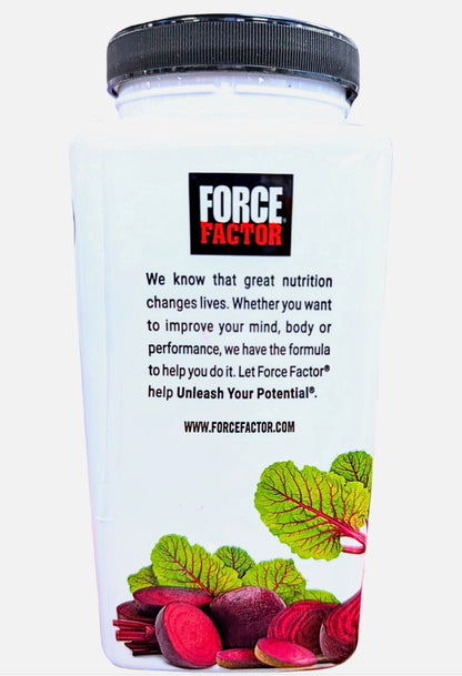 Force Factor Total Beets Soft Chews with Beetroot, Nitrates, L-Citrulline, Grapeseed Extract, & Antioxidants | Supports Heart Health Energy, Metabolism | Superfood | Açai Berry Flavor ~ 90 Soft Chews; Exp 03/2028