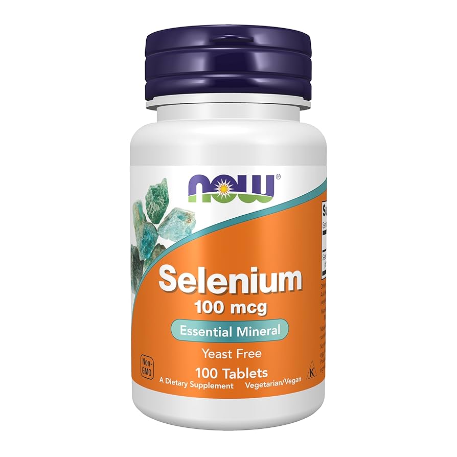 NOW Selenium 100 mcg (L-Selenomethionine) | Essential Mineral | 100 Tablets; Exp 12/2028