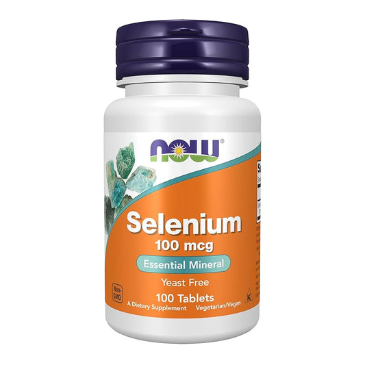 NOW Selenium 100 mcg (L-Selenomethionine) | Essential Mineral | 100 Tablets; Exp 12/2028