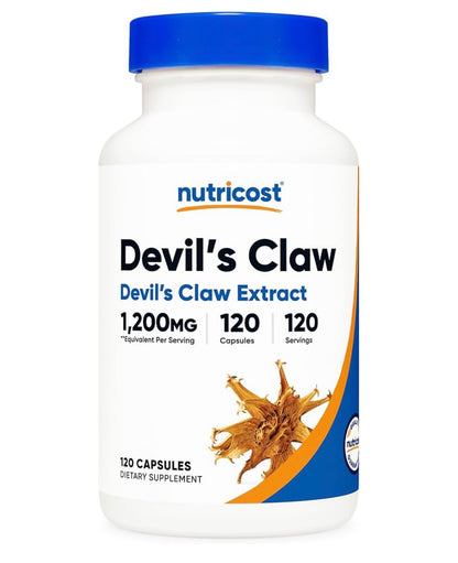 Nutricost Devil’s Claw Extract 1200mg | Joint Inflammation Relief | 120 Capsules; Exp 01/2029