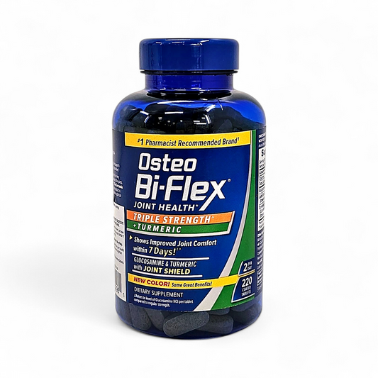 Osteo Bi-Flex Triple Strength, Glucosamine Chondroitin MSM Complex with Turmeric | For Joint Health Support |  220 Coated Tablets; Exp 07/2028