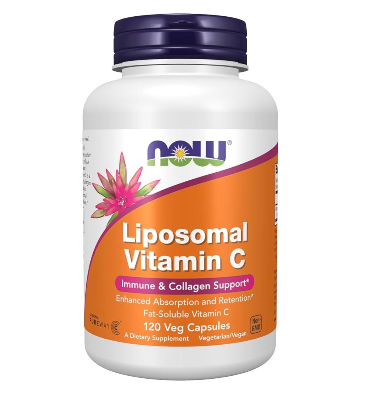 NOW Liposomal Vitamin C 1000mg | Enhanced absorption and retention
Fat-soluble vitamin C | Immune & Collagen Support | Enhanced Absorption & Retention |
120 Capsules; Exp 04/2028