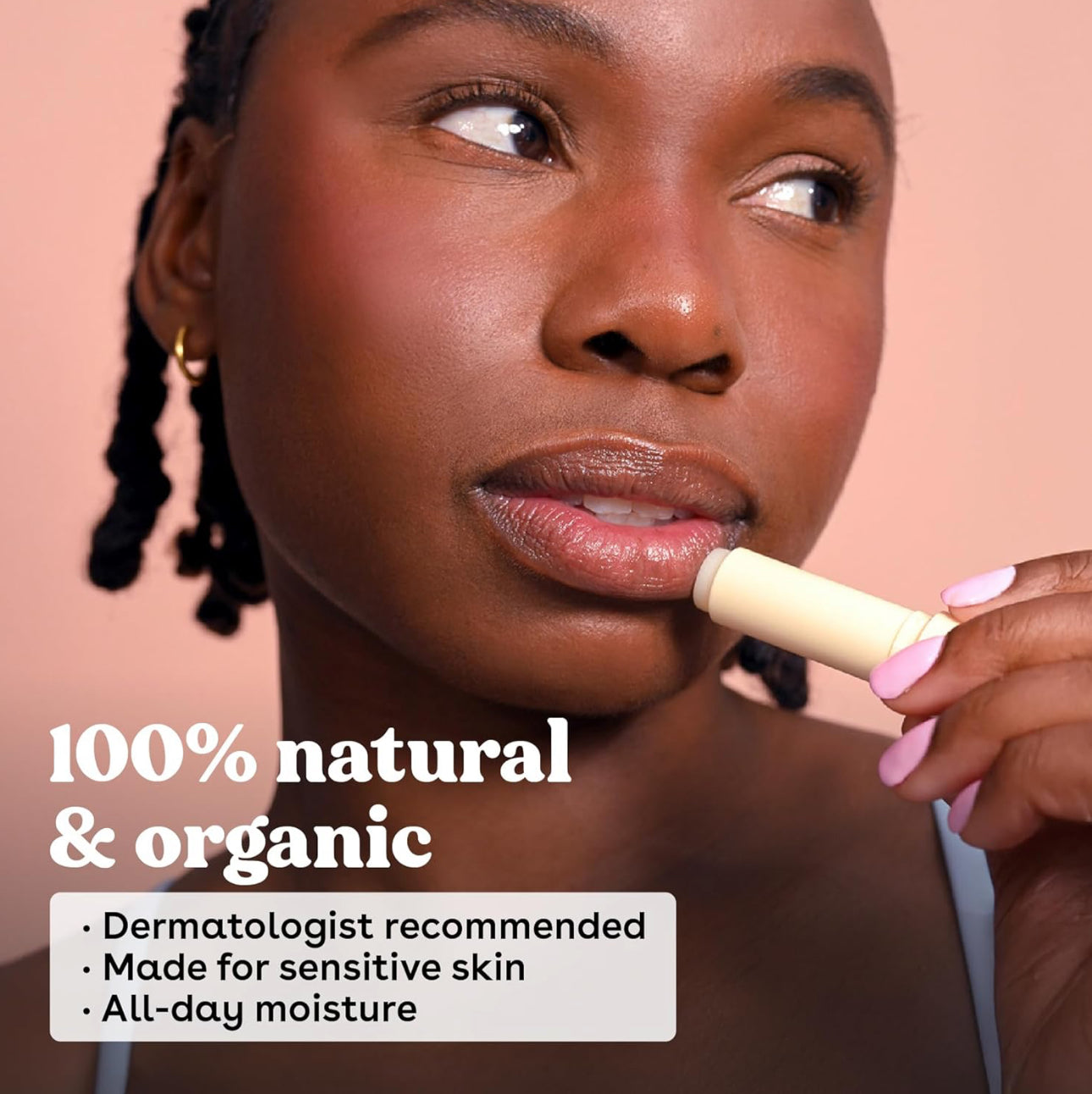eos 100% Natural Lip Balm- Vanilla Bean Flavor | All-Day Moisture Lip Care | 2 x 0.14oz 2 Pack