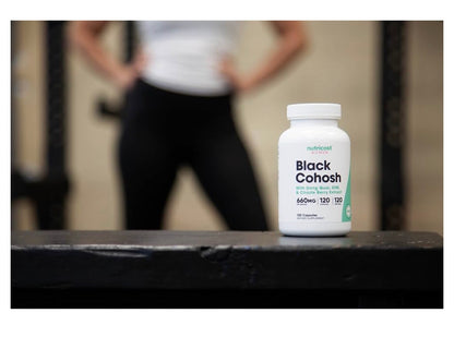 Nutricost Black Cohosh for Women (550mg) | With Dong Quai, DIM & Chaste Berry | 120 Capsules; Exp 06/2028