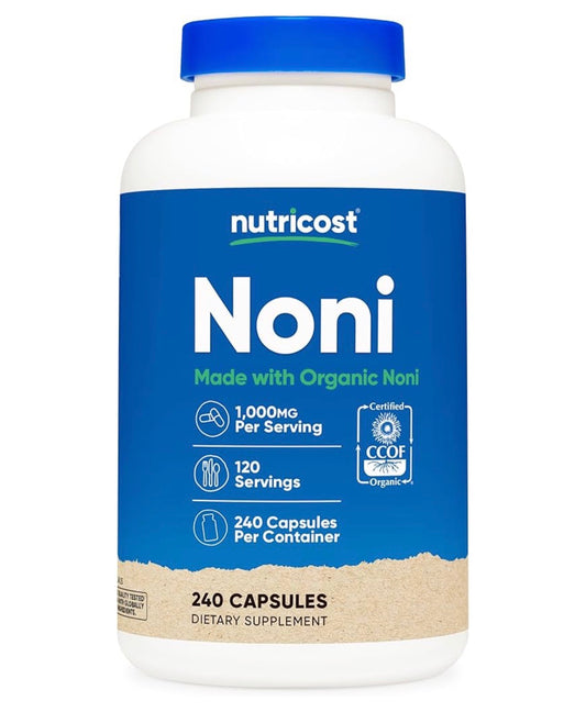 Nutricost Noni 500mg | Supports Your Immune System & Overall Well-Being | 240 Capsules; Exp 08/2027