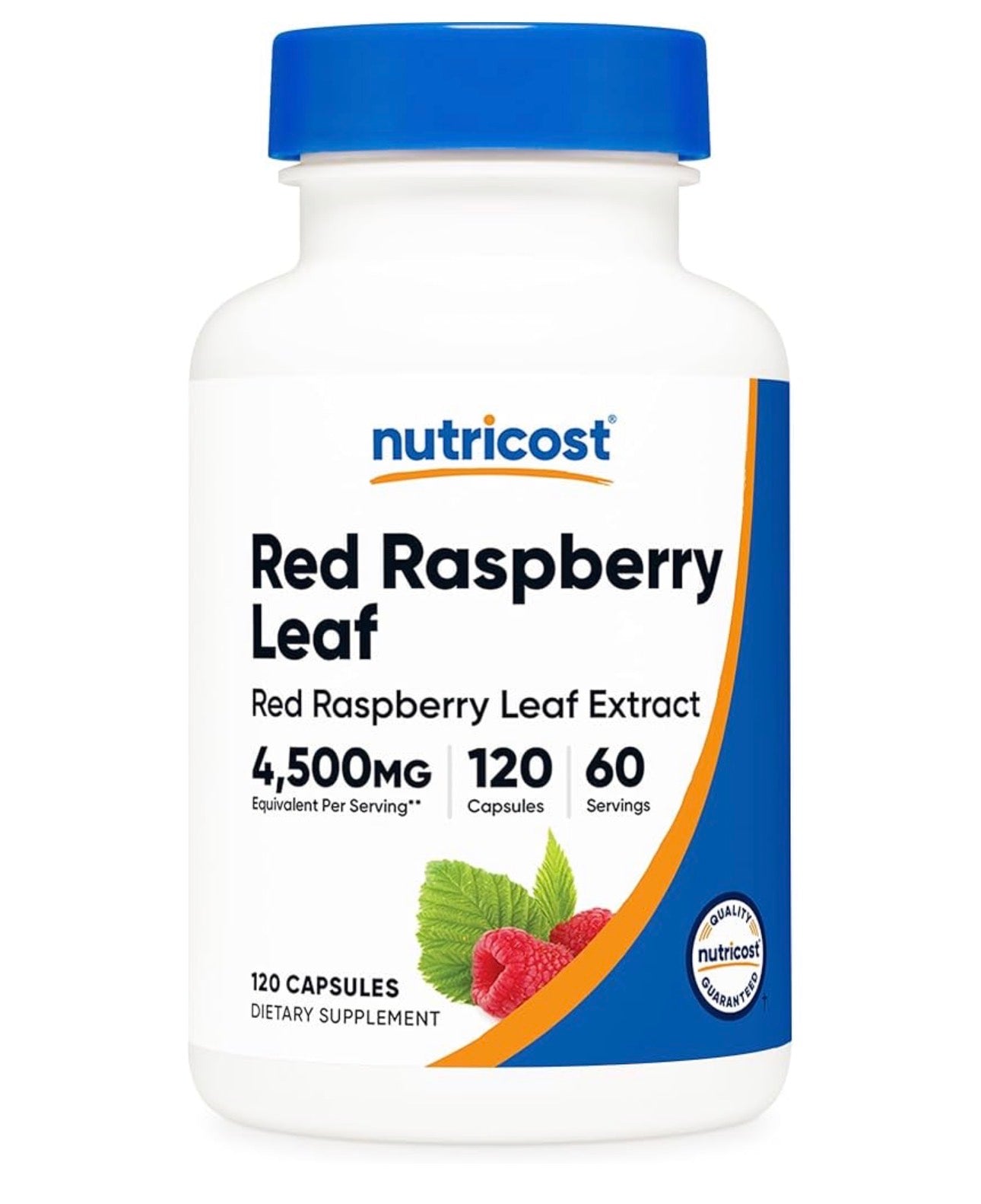 Nutricost Red Raspberry Leaf Extract | Promotes Digestive Health | Menopause Support | Rubus Idaeus | 120 Capsules; Exp 05/2028