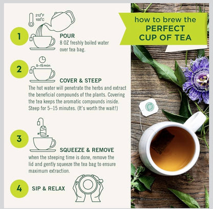 Traditional Medicinals Organic Chamomile & Lavender | Chamomile, Lemon Balm & Lavender Blend | For Stress Relief and Relaxation | 16 Tea Bags; Exp 02/2029
