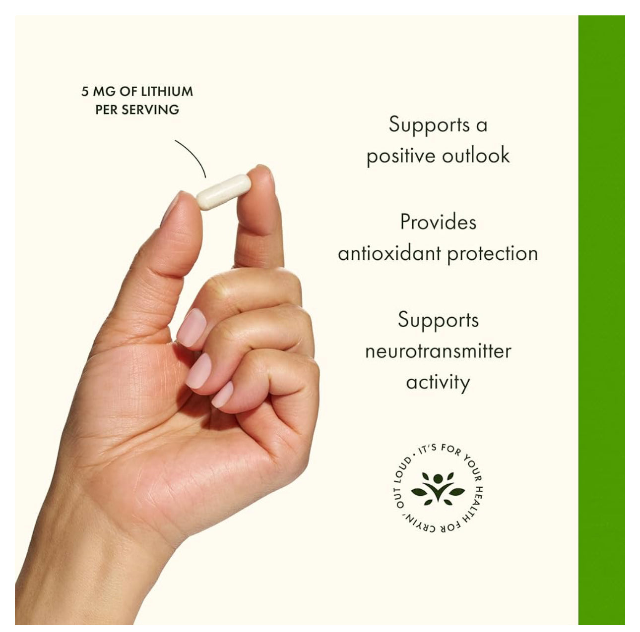 Swanson Lithium Ororate 5mg | Brain and Nervous System Health |
Supports Healthy Mood, Emotional Wellness, Behavior, Memory and Neurotransmitter Activity | 60 Capsules; Exp 05/2028