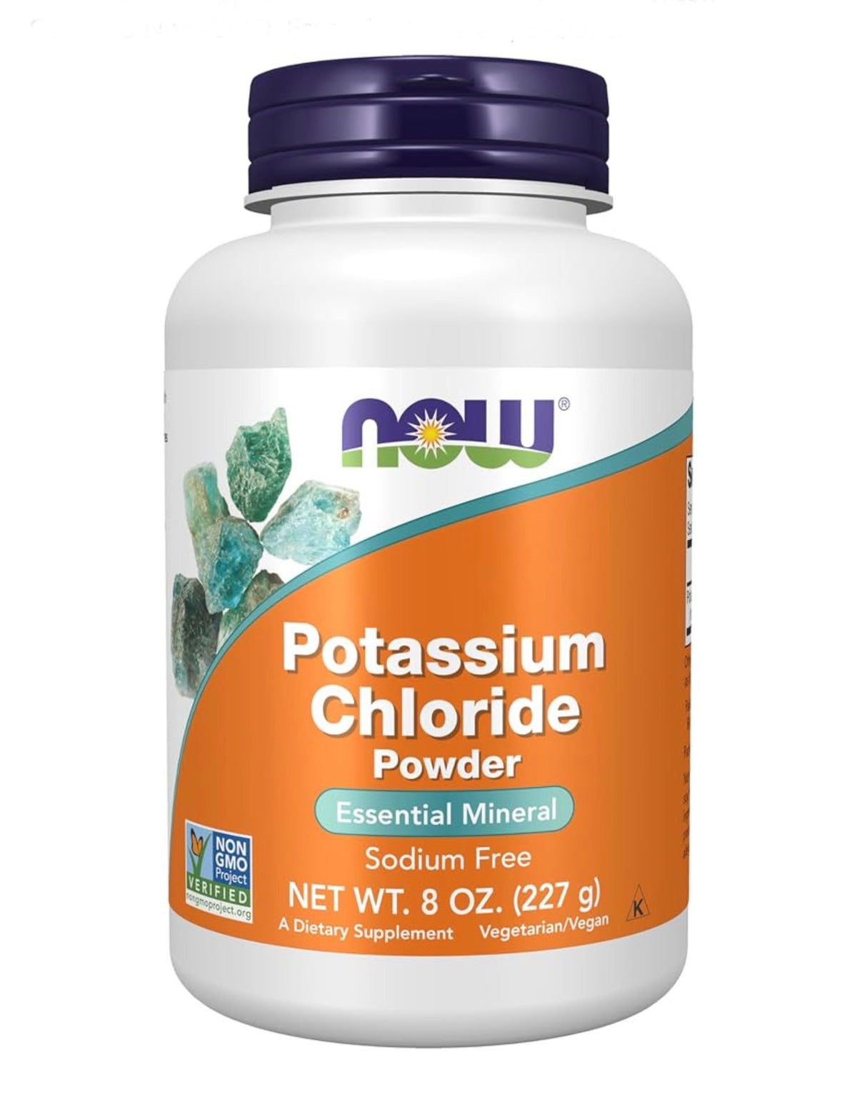 NOW Potassium Chloride Powder | 324 Servings | Supports Muscle Contraction, Nerve Function & Electrolyte Balance | 8oz/227g; Exp 04/2031