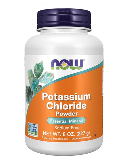 NOW Potassium Chloride Powder | 324 Servings | Supports Muscle Contraction, Nerve Function & Electrolyte Balance | 8oz/227g; Exp 04/2031