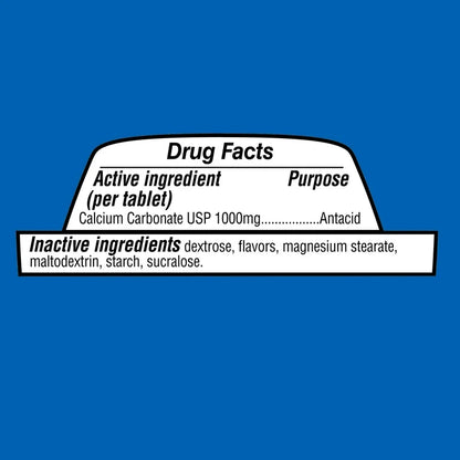 Equate Ultra Strength Antacid | 1000mg Calcium Carbonate | Similar to TUMS | Fast Relief of Upset Stomach, Acid Indigestion, Heartburn | 𝐏𝐞𝐩𝐩𝐞𝐫𝐦𝐢𝐧𝐭 Flavor ~ 160 Chewable Tablets; Exp 03/2027