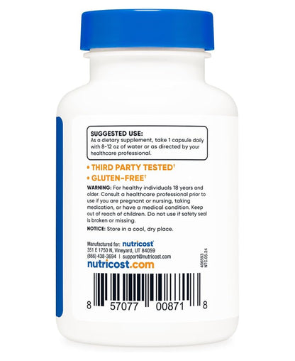 Nutricost Butterbur Extract 75mg | A.k.a Coltsfoot | Free of Pyrrolizidine Alkaloids | Reduces Frequency of Migraines & Relieves Symptoms of Allergic Rhinitis | 120 Capsules; Exp 04/2027