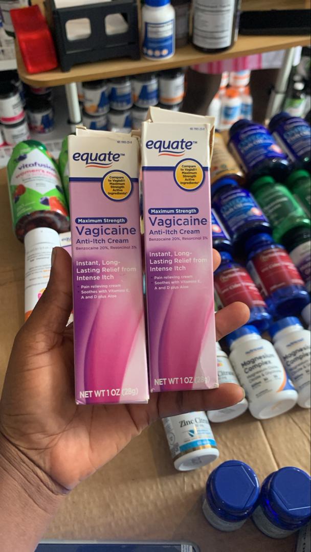 Equate Vagicaine Anti-Itch Vagina Cream | Instant Long Lasting Relief from Intense Itch | 1oz; Exp 07/2027❗️ Rough Paper Pack 👉🏽 Check last picture