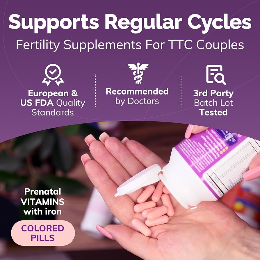 CONCEIVE PLUS Women's Fertility Support | Conception Prenatal Supplements for Her | Aids Hormonal Balance & Regular Cycles | With 23 Fertility Boosting Ingredients | 60 Capsules; Exp 08/2028 *New look