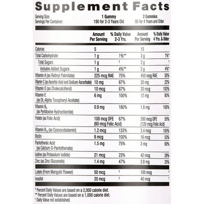 Equate Kids Multivitamin Gummies |  Children Multivitamin for General Health & Immune Boosting | Similar to L'il Critters Gummy Vites Multivitamins | 190 Gummies; Exp 12/2026