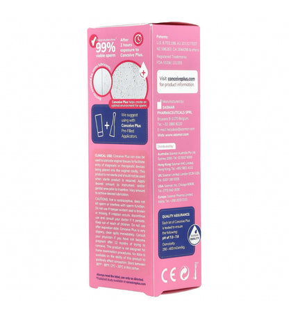 CONCEIVE PLUS Fertility Lubricant | Supports Sperm Viability | Fertility Friendly | For Use By Couples Trying To Get Pregnant | Mimics Fertile Fluids | 𝐌𝐮𝐥𝐭𝐢-𝐔𝐬𝐞 𝐓𝐮𝐛𝐞 - 𝟕𝟓𝐦𝐥; Exp 02/2028