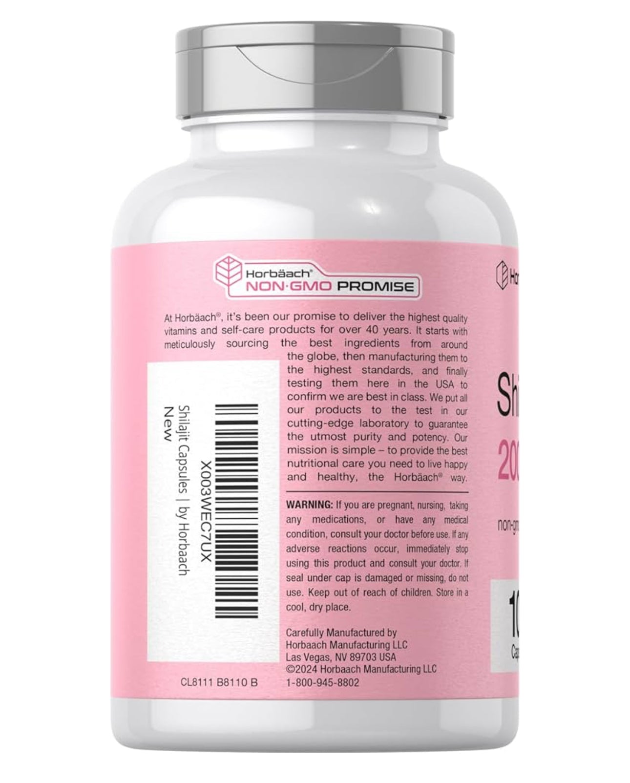 Hoorbach Shilajit 2000mg | Naturally-Occuring Fulvic Acid | 100 Capsules; Exp 09/2027