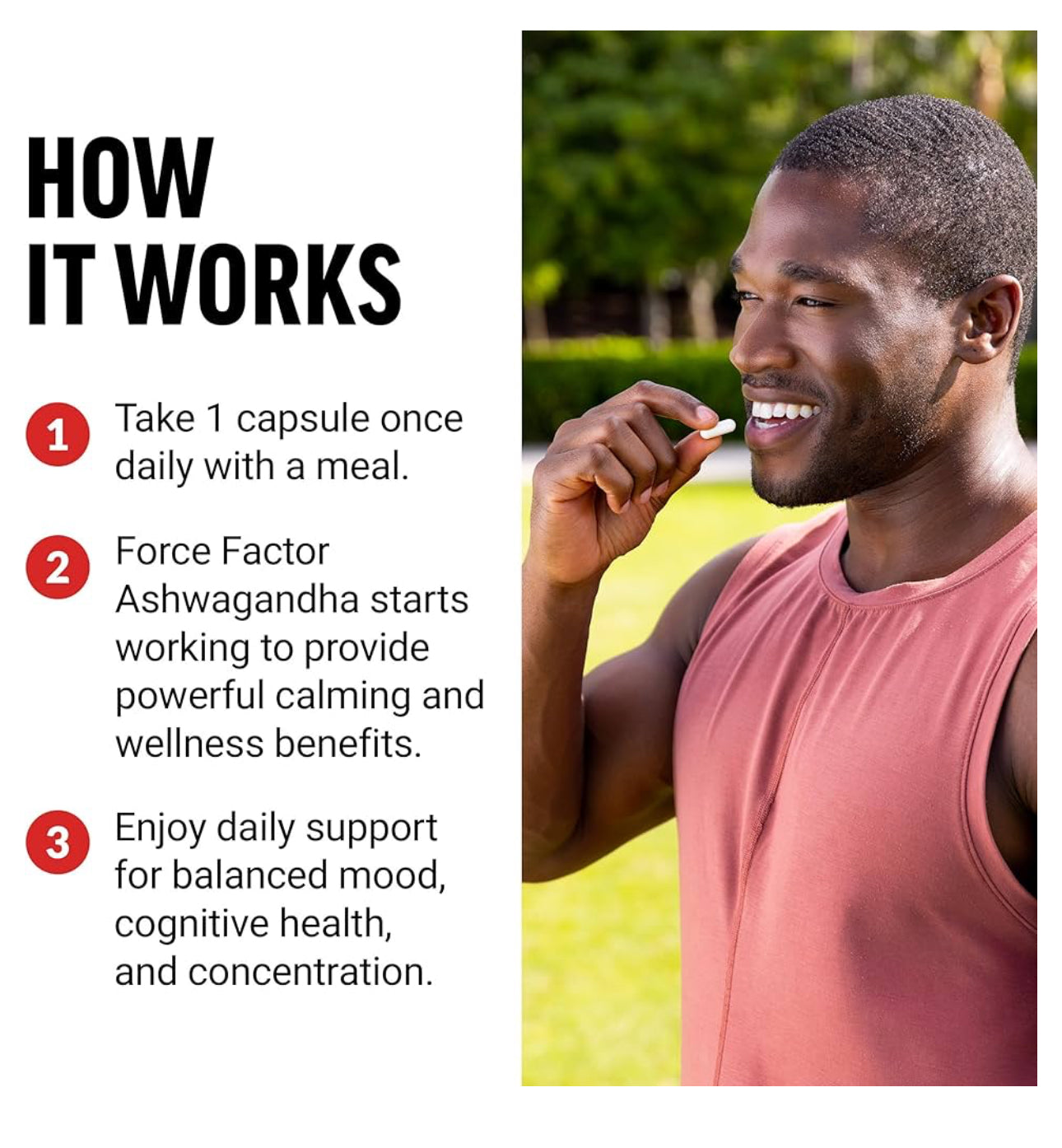 FORCE FACTOR Ashwagandha 600mg | Adaptogens to Support Stress and Cognitive Health | Promotes Calm & Relaxation | 60 Capsules; Exp 03/2028