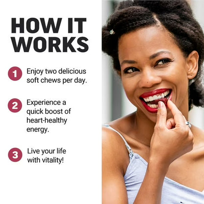 Force Factor Total Beets Soft Chews with Beetroot, Nitrates, L-Citrulline, Grapeseed Extract, & Antioxidants | Supports Heart Health Energy, Metabolism | Superfood | Açai Berry Flavor ~ 90 Soft Chews; Exp 03/2028
