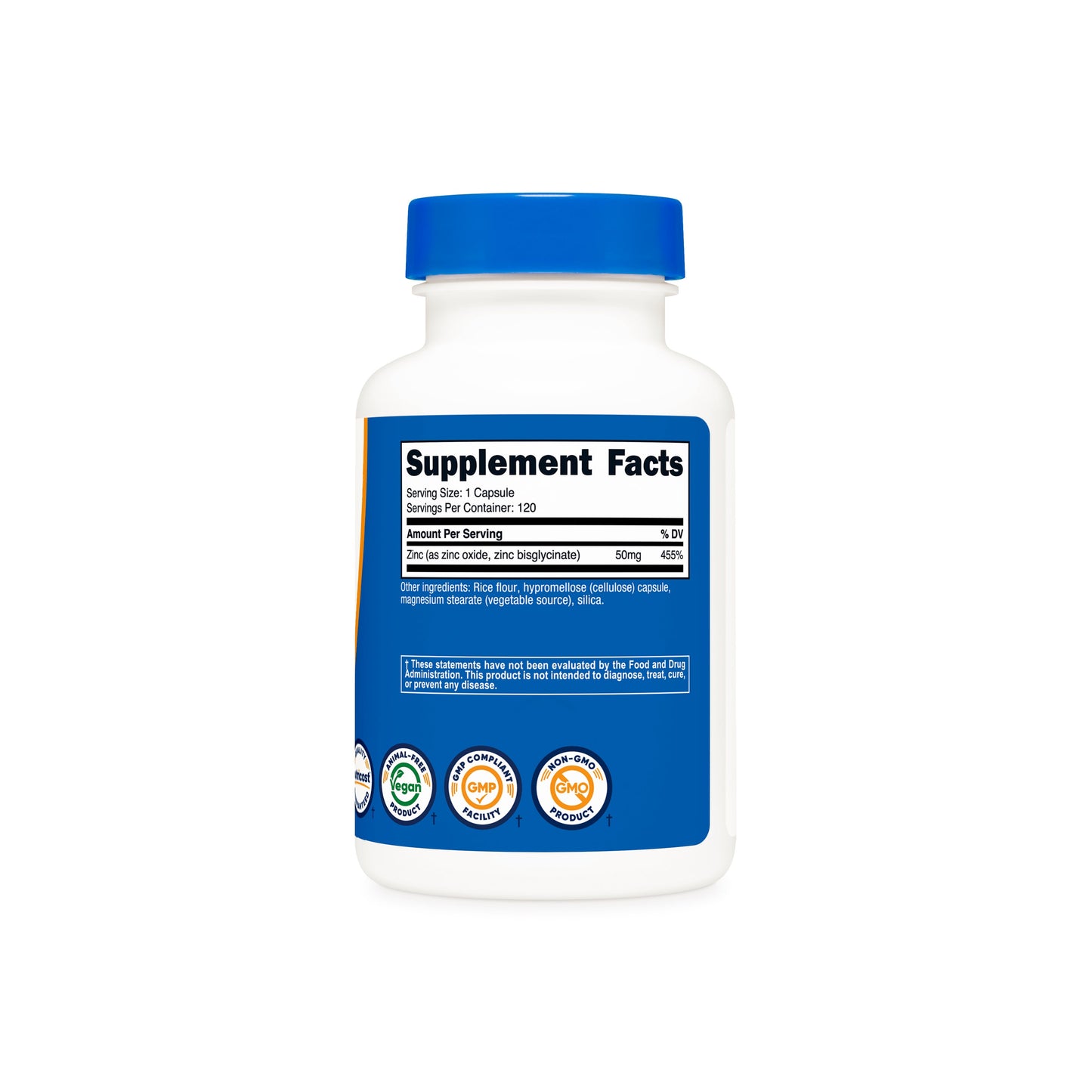 Nutricost Zinc Bisglycinate 50mg | High Potency Zinc Glycinate | Supports Enhancing Immune System | Powerful Antioxidant | Chelated to Promote Optimal Absorption | 120 Capsules; Exp 10/2028