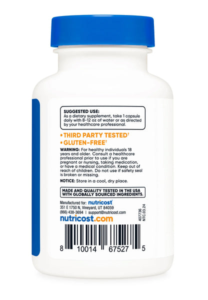 Nutricost TUDCA 250mg (Tauroursodeoxycholic Acid) | Digestive Support (Esp. for Fats), Promotes Healthy Liver & Kidney Function | Supports Brain, Cellular and Eye Health | Liver & Kidney Cleanse & Detox | 𝟔𝟎 𝑪𝒂𝒑𝒔𝒖𝒍𝒆𝒔; Exp 07/2028