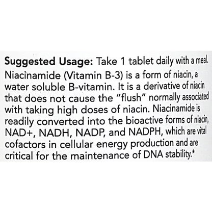 NOW Niacinamide 1000mg Vitamin B3 | No Flush | Supports Energy Production | 90 Tablets; Exp 02/2028